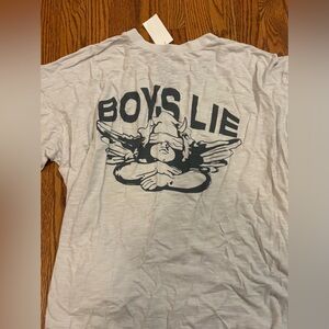 Boys Lie White Short Sleeve Tee Graphic Design